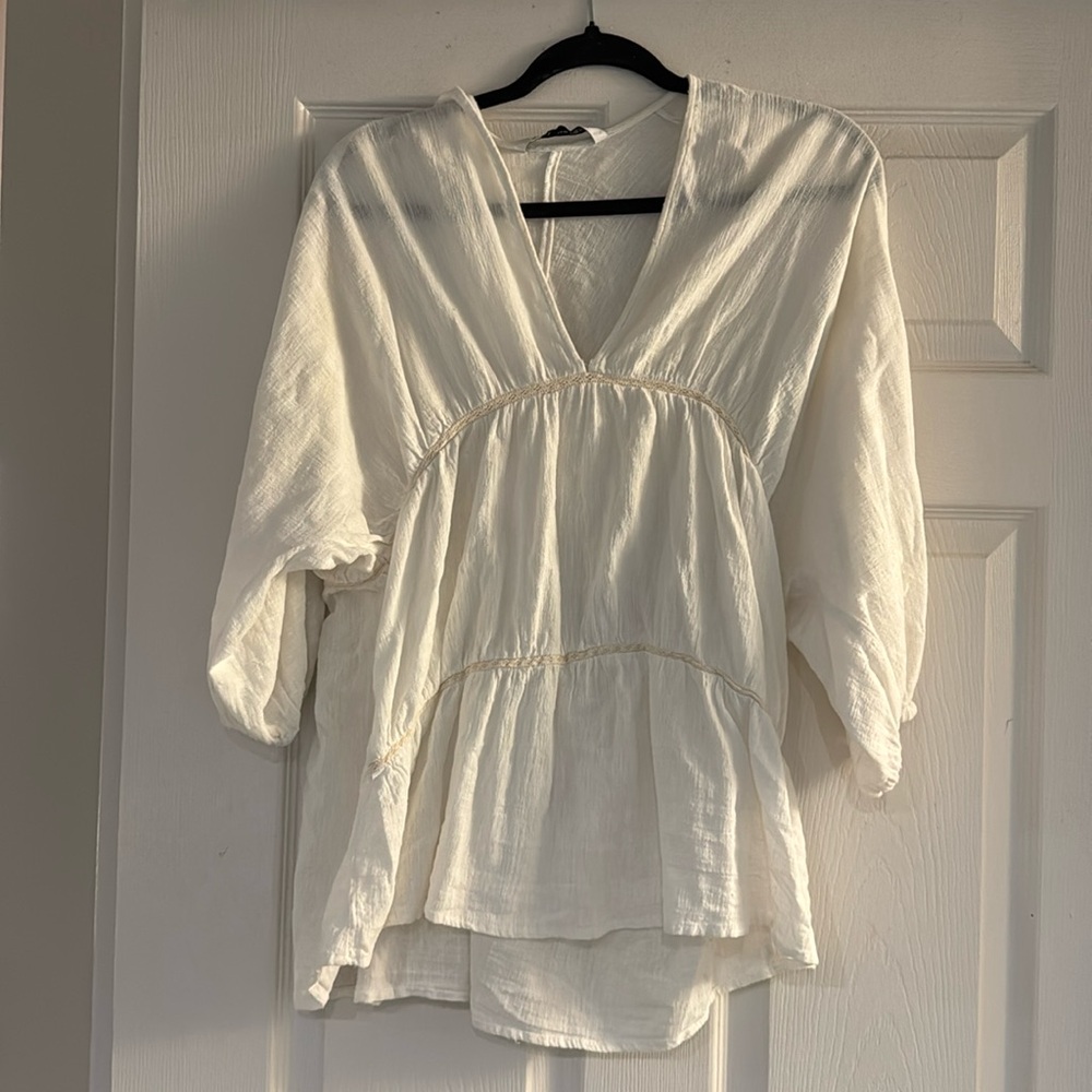 Zara white tunic